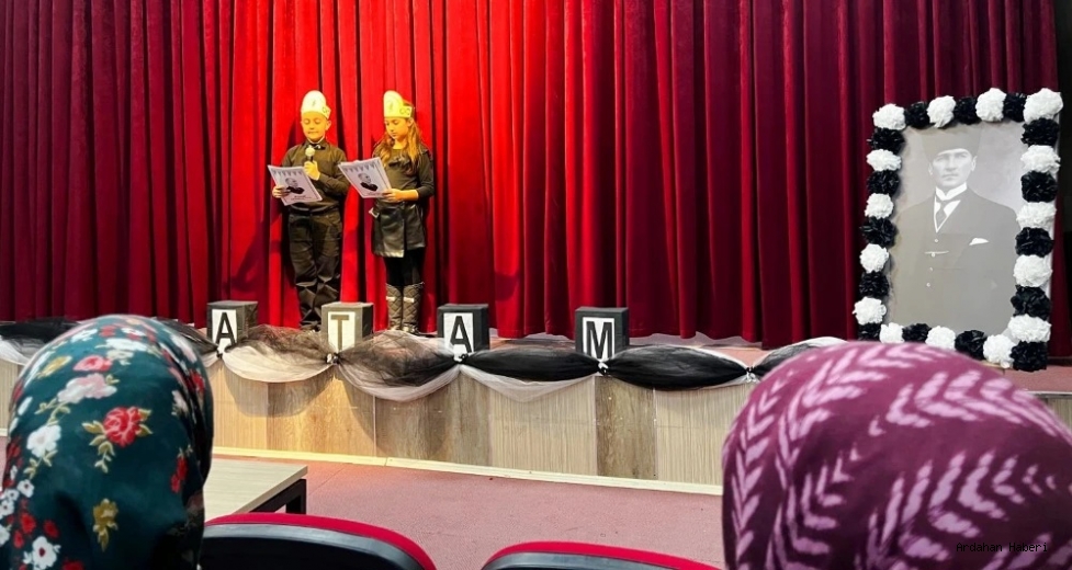 Ardahan da Minik Yüreklerden Atatürk’e Anlamlı Vefa