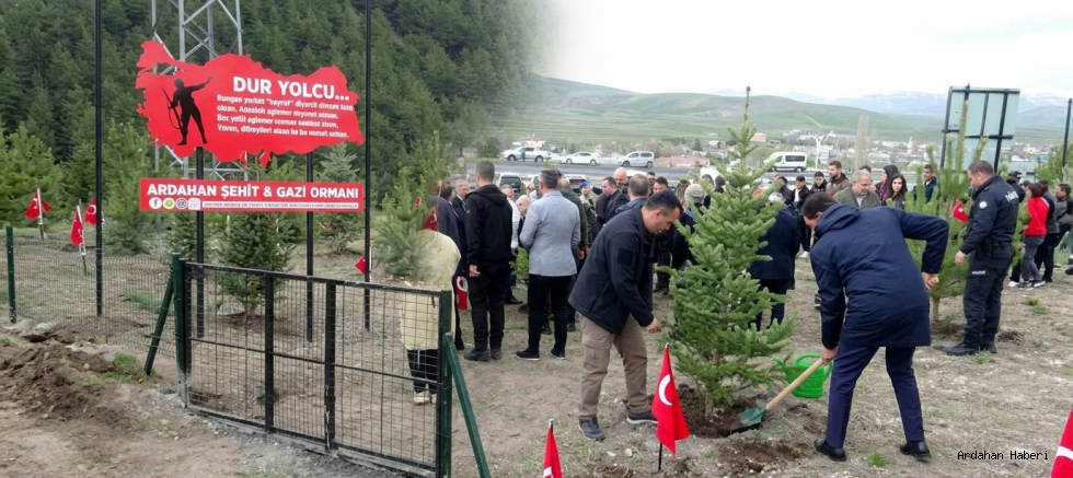 Ardahan’da Vefa Ormanı: Şehit ve Gazilerin İsimleri Fidanlarla Yaşayacak