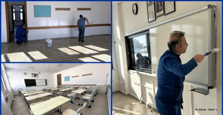 Ardahan Fen Lisesi’nde Tatil Mesaisi: Okul Yeni Döneme Yenilenmiş Olarak Giriyor