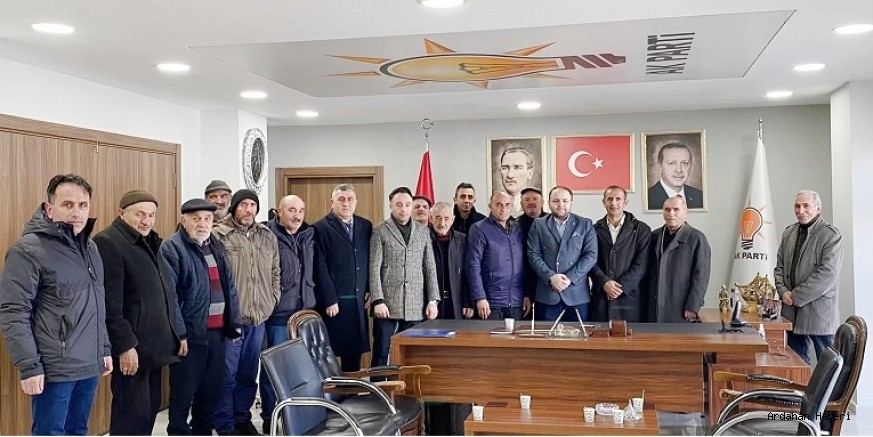 Ardahan Haberi: Ardahan da Köy Muhtarları Ak Parti İl Başkanı Kaan Koç’u ziyaret ettiler