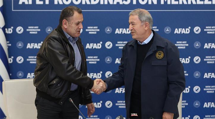 Ardahan Haberi: Bakan Akar ve Yunanistan Savunma Bakanı'ndan Hatay'da açıklamalar: Ege ve Akdeniz dostluk denizi olsun