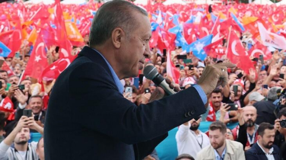 Ardahan Haberi: Erdoğan: Altılı masada sadece sonraki toplantının ev sahibini konuşuyorlar
