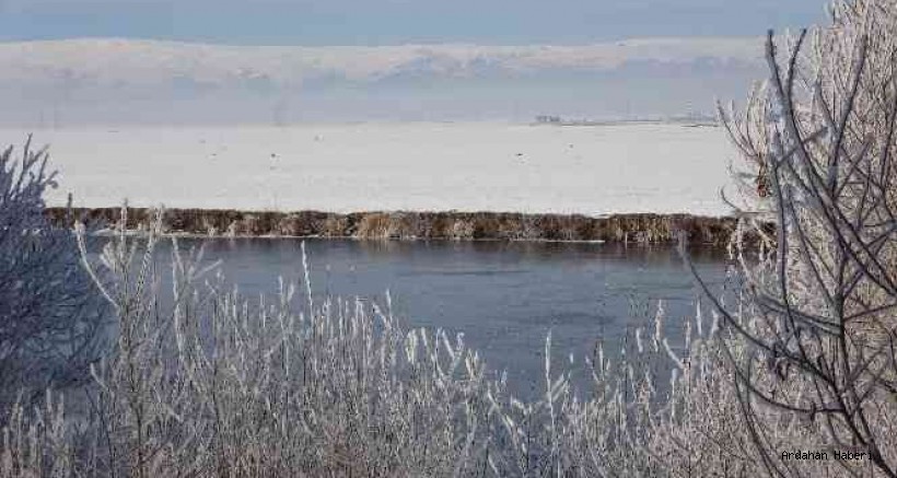 Ardahan Haberi: Göle, eksi 14,1 dereceyle Dondu 