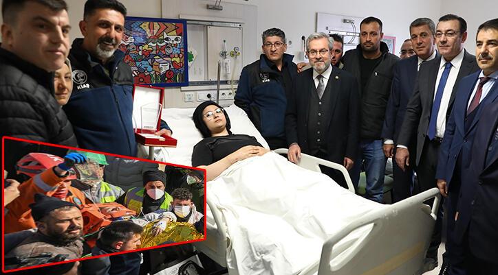 Ardahan Haberi: Madenciler enkaz altından çıkardıkları Aleyna'yı ziyaret etti