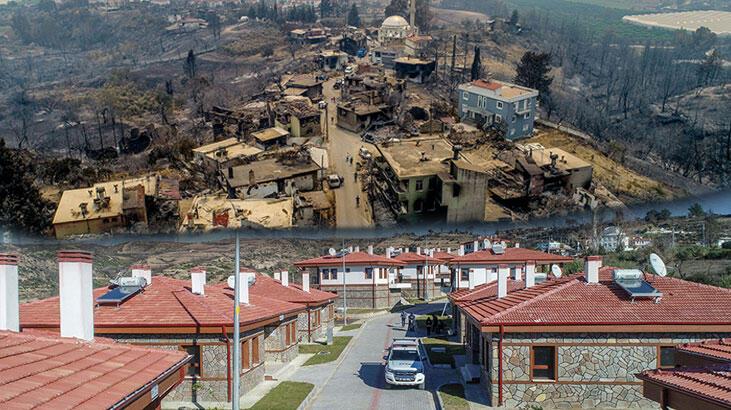 Ardahan Haberi: Manavgat yangınında büyük zarar gören mahallede evler teslim edildi