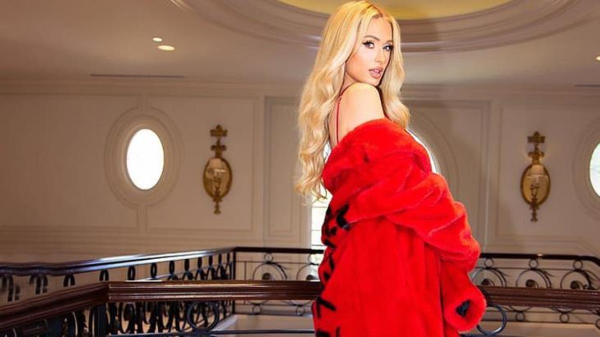 Ardahan Haberi: Sosyetik güzel Paris Hilton, kırmızı Noel elbisesiyle nefes kesti! Üstü ayrı, altı ayrı olay