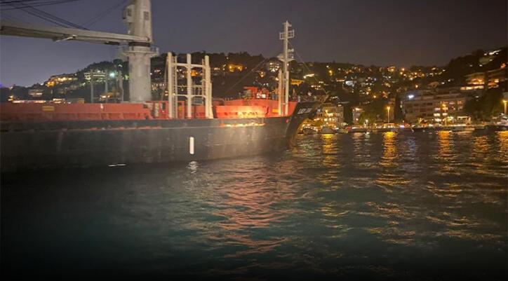 Ardahan Haberi: Ukrayna'dan gelen kargo gemisi İstanbul Boğazı'nda karaya oturdu