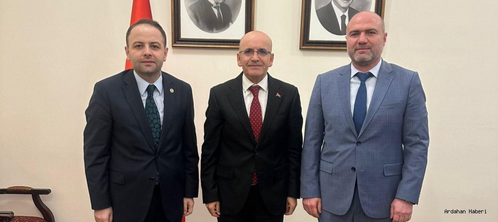Ardahan heyetinden Bakan Şimşek’e ziyaret: Yeni projeler ve ek ödenek talebi masada