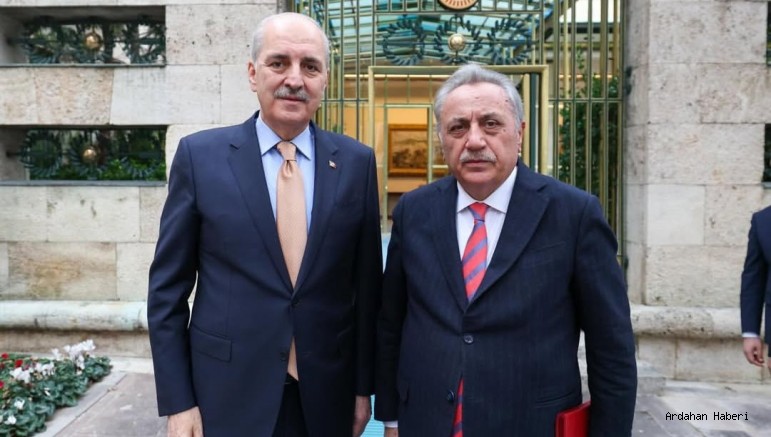 Ardahan’ın 23. Dönem Milletvekili Saffet Kaya’dan TBMM Başkanı Numan Kurtulmuş’a Ziyaret