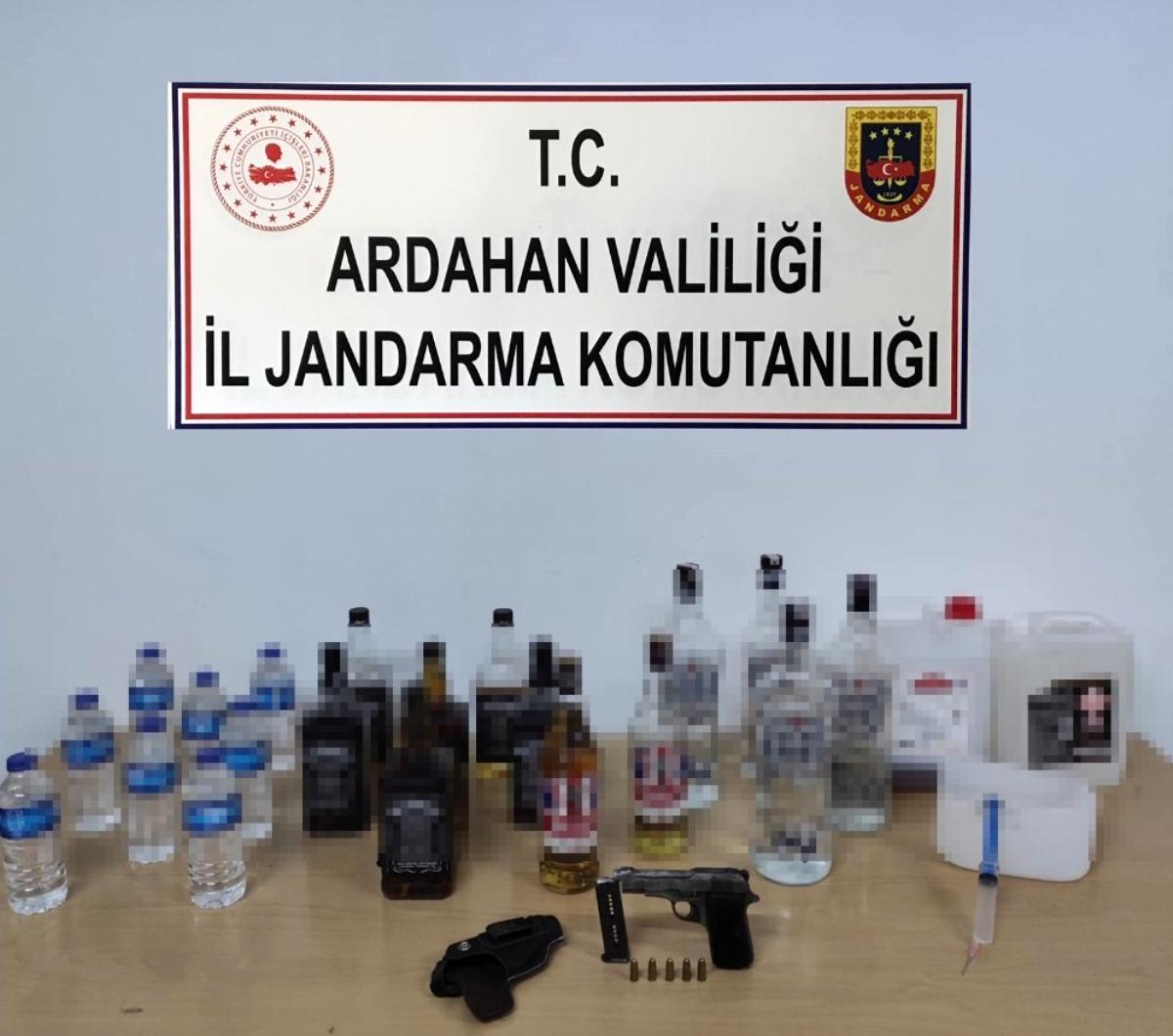 Ardahan Jandarmadan sahte içki operasyonu