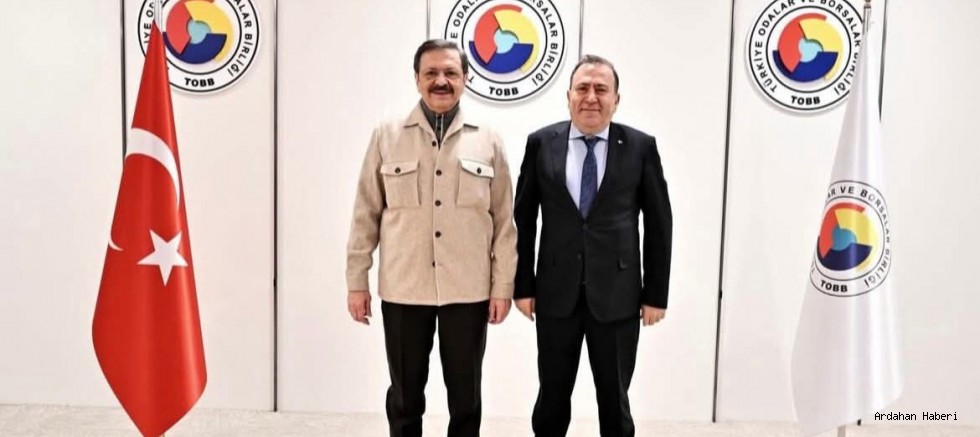 Ardahan TSO Başkanı Demirci’den TOBB Başkanı Hisarcıklıoğlu’na Ziyaret