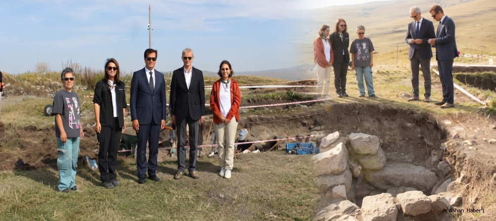 Ardahan Üniversitesinden Göle Tigem Kalesi Kazı Alanına Yakın Takip