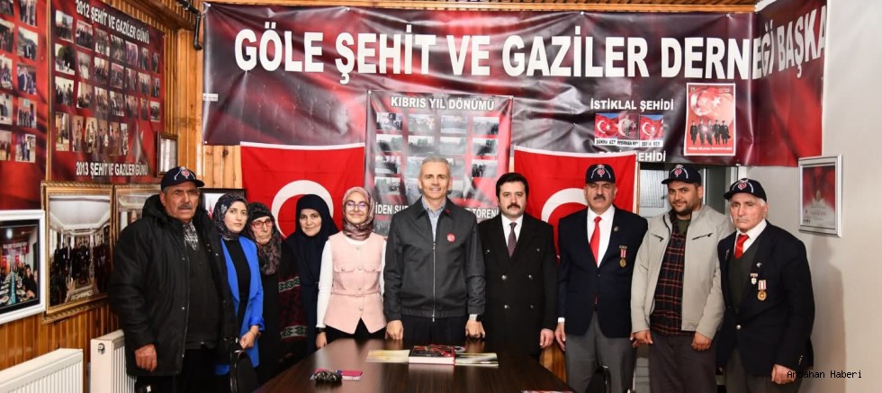 Ardahan Valisi Çiçekli’den Göle Şehit ve Gaziler Derneği’ne Ziyaret