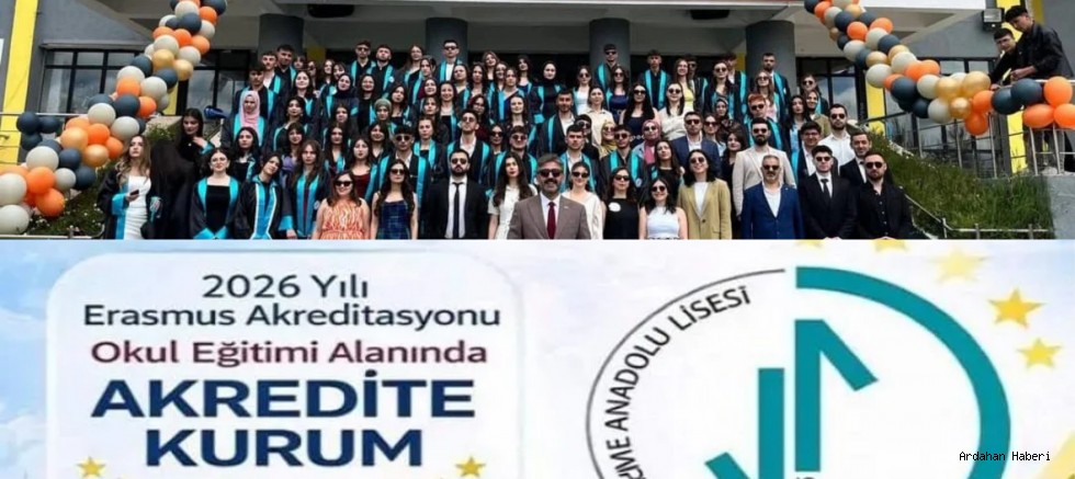 Ardahan Yunus Emre Anadolu Lisesi Erasmus+ Başarısıyla Türkiye’de İlk 40’a Girdi