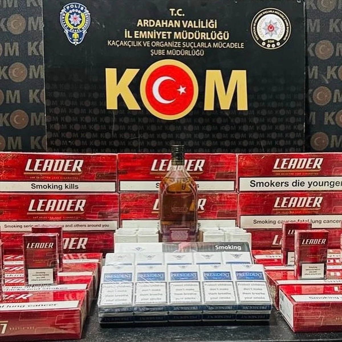 Ardahan'da Sigara Kaçakçılığı Operasyonu: 230 Paket Gümrük Kaçağı Sigara Ele Geçirildi