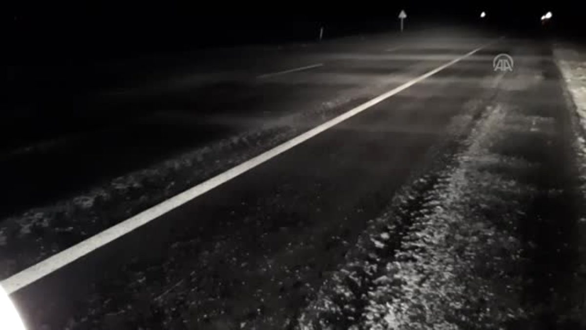 Ardahan'da yoğun kar ve tipi ulaşımı aksattı