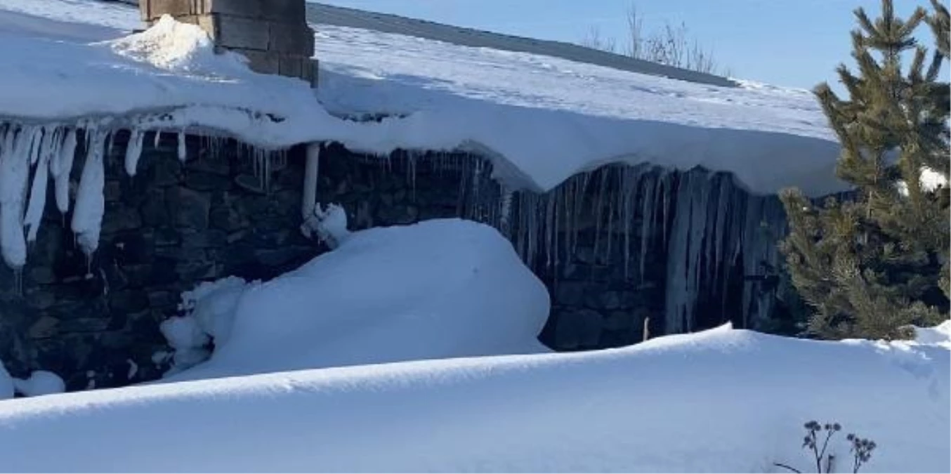 Ardahan'da yoğun kar yağışı: Köylerdeki evler kar altında kaldı