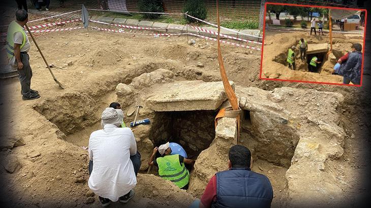 Aydın'da 'oda mezar'! Yol yenileme çalışmasında ortaya çıktı