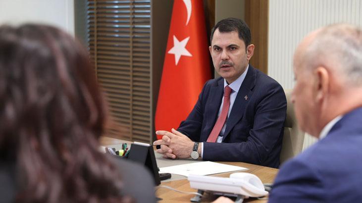 Bakan Kurum, Aydın Valisi Canbolat ve beraberindeki heyeti kabul etti