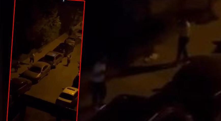 Başakşehir'de polise mukavemet gösteren şüphelinin yakalanma anları kameraya yansıdı