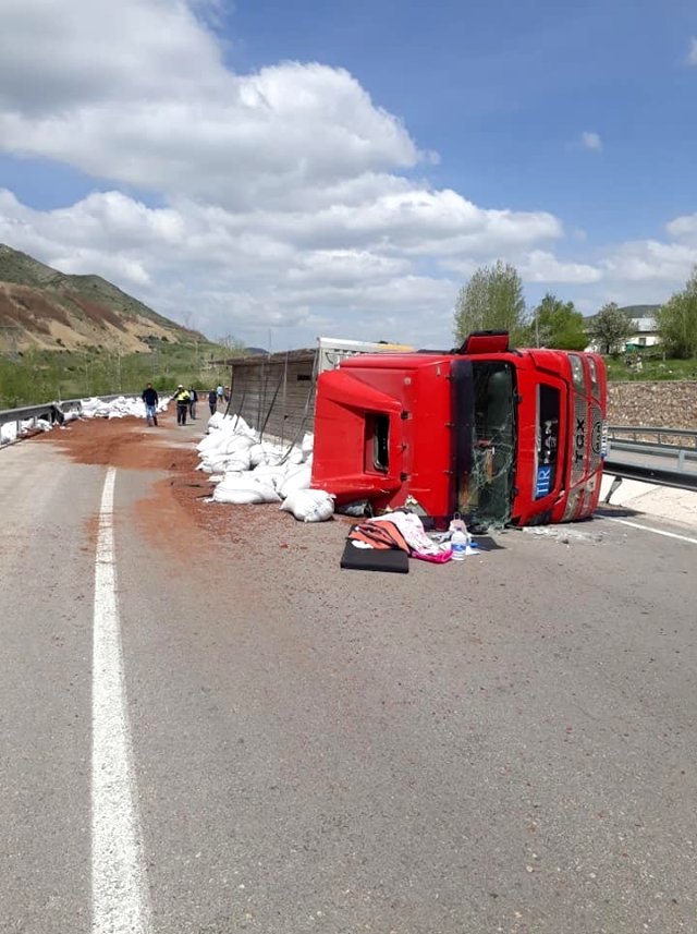 Bayburt'ta trafik kazası: 1 yaralı