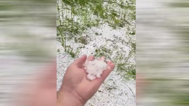 Bingöl ve Osmaniye'de dolu yağışı etkili oldu