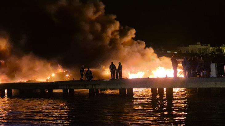 Bodrum Yalıkavak Marina’da Patlama Sonrası 5 Tekne Kül Oldu