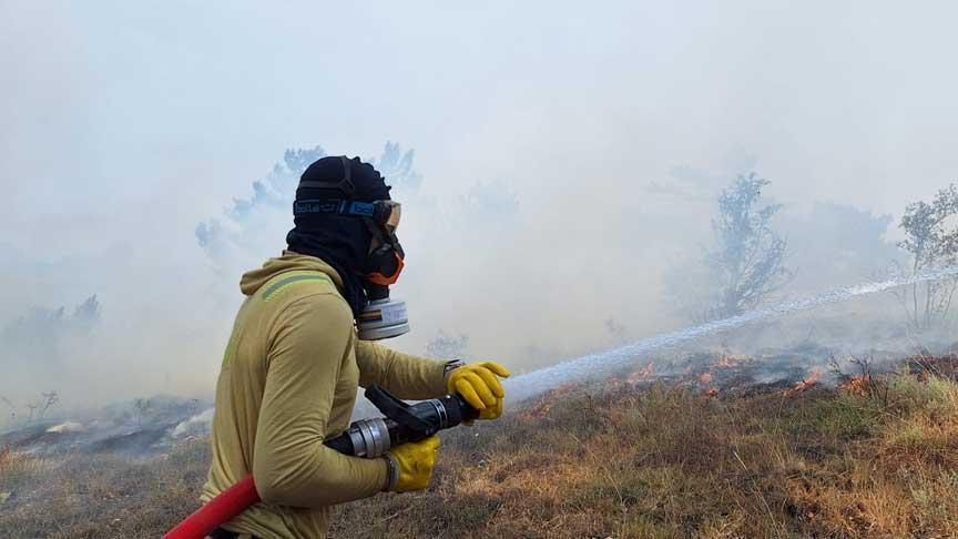 Bolu'da orman yangını! Havadan ve karadan müdahale ediliyor