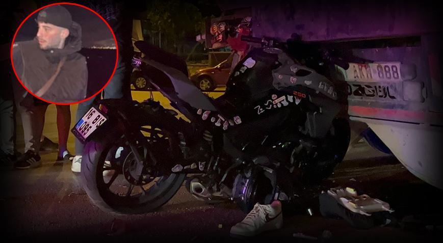 Bursa'da korkunç kaza! Motosiklet park halindeki TIR'a çarptı: 1 ölü, 1 yaralı