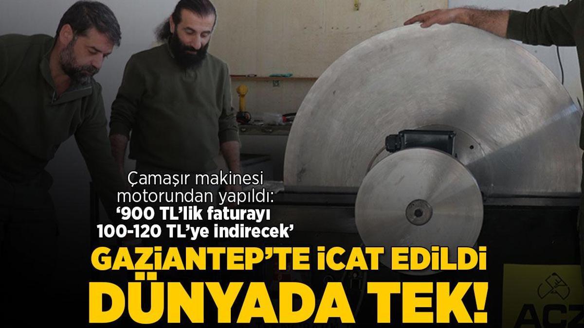 Çamaşır makinesi motorundan yapıldı! ‘900 TL’lik faturayı 100-120 TL’ye indirecek’