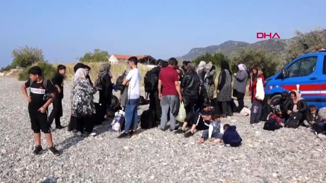 Çanakkale ayvacık'ta 39 kaçak göçmen ölümden döndü