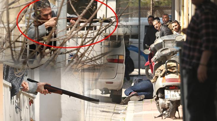 Çanakkale de! Tüfekle balkona çıktı, dehşet saçtı! Vurularak durduruldu