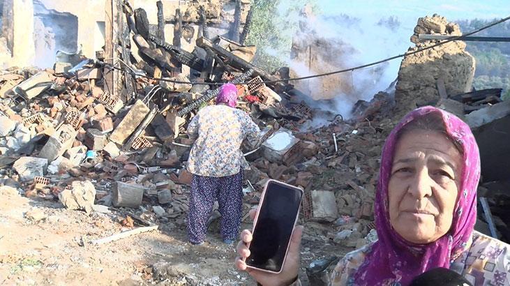 Çanakkale'de alevlerle mücadelede son durum! Yanan evler görüntülendi