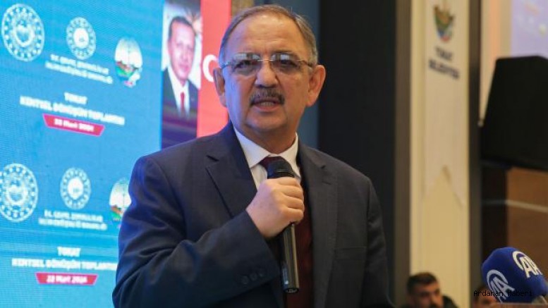 Çevre, Şehircilik ve İklim Değişikliği Bakanı Mehmet Özhaseki Ardahan da 