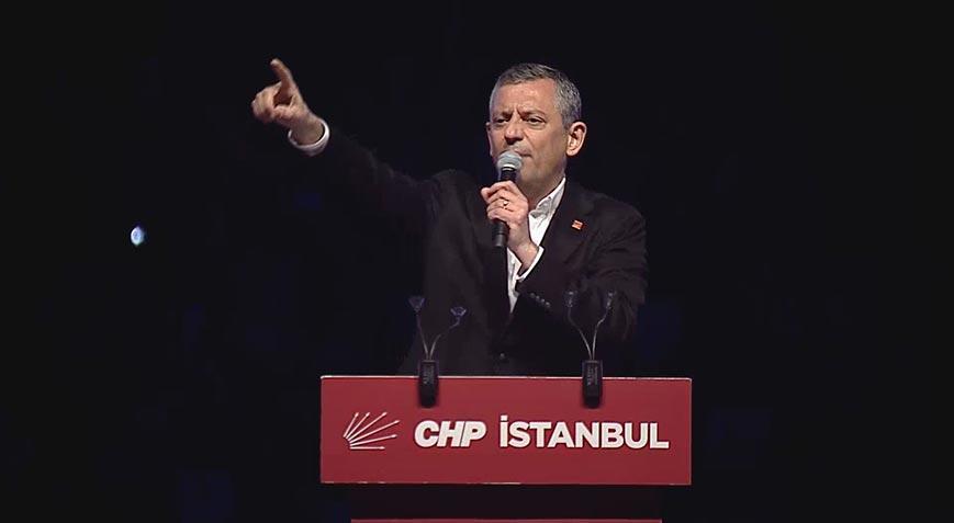 CHP Genel Başkanı Özel Beylikdüzü'ndeki mitingde konuştu