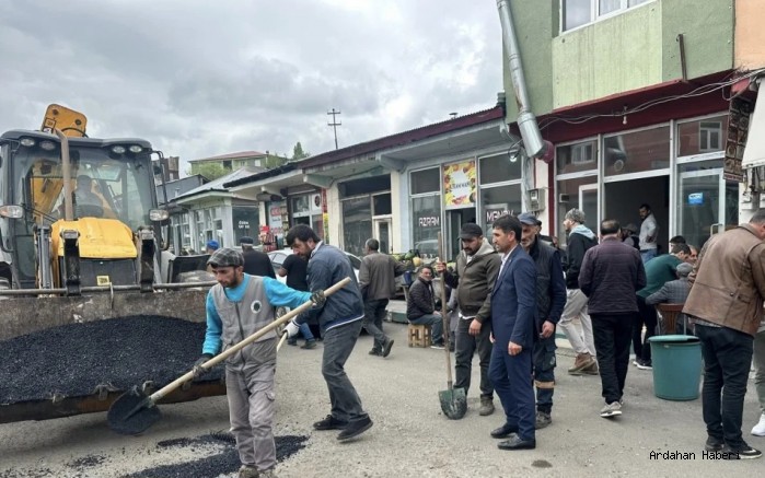 CHP’li Göle Belediyesi’ne Özel İdareden asfalt desteği