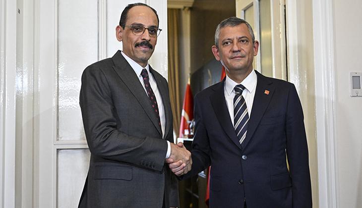 CHP lideri Özel, MİT Başkanı Kalın ile görüştü! Gündem: Terörsüz Türkiye