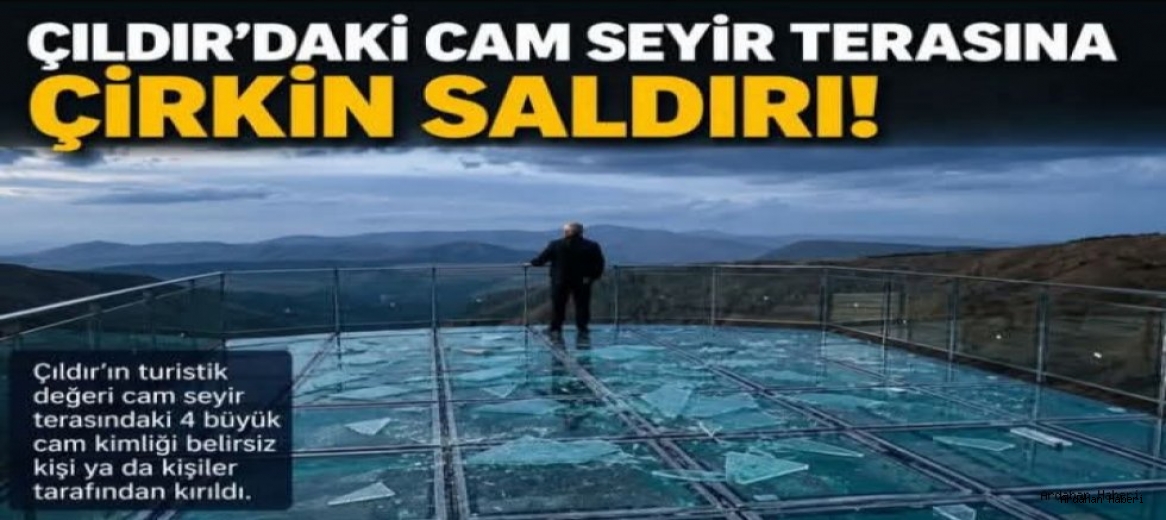 Çıldır'da Vandallık: Şeytan Kalesi Seyir Terası Hedef Alındı