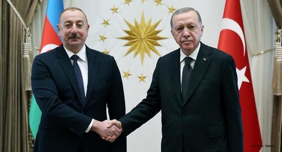 Cumhurbaşkanı Erdoğan, Azerbaycan Cumhurbaşkanı İlham Aliyev ile görüştü