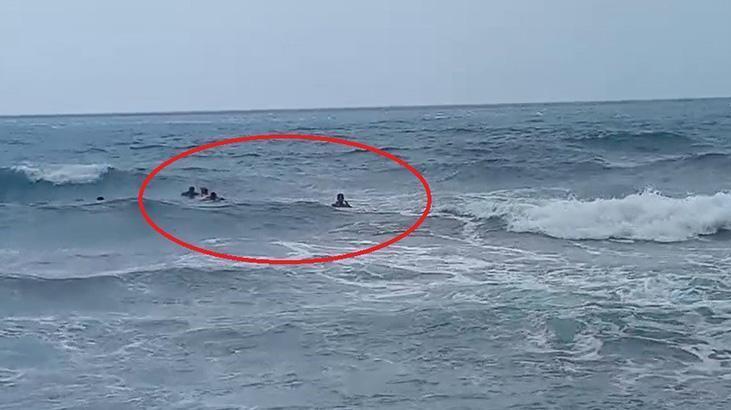 Denizde can pazarı! Rip akıntısına kapıldılar