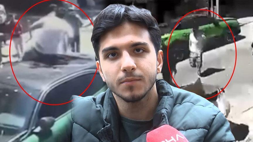 Depremde panikledi, evinin penceresinden otomobilin üstüne atladı! 'Havada uyandım'