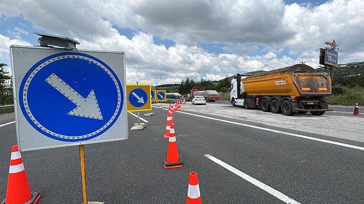 Dikkat! TEM'de 4 gün boyunca trafik tek şeritten sağlanacak