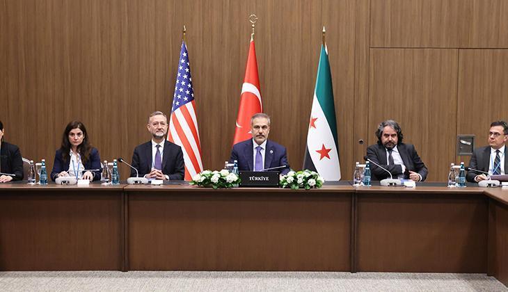 Dışişleri Bakanı Hakan Fidan, ABD'li ve Suriyeli mevkidaşlarıyla Antalya'da üçlü görüşme yaptı