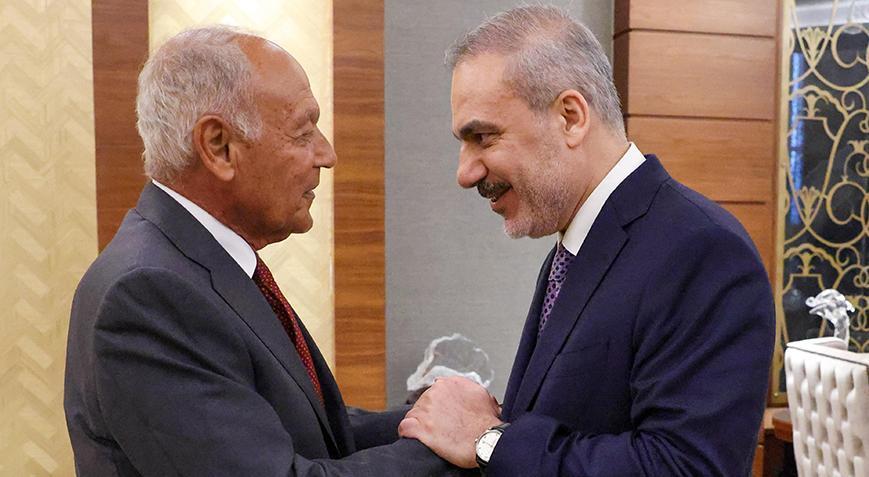 Dışişleri Bakanı Hakan Fidan, Ahmed Aboul Gheit ile bir araya geldi