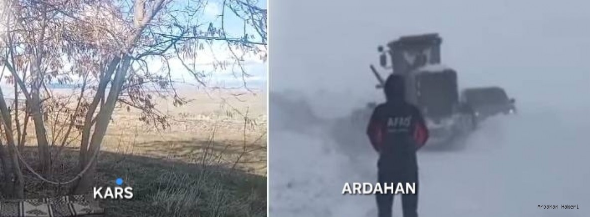 Doğu’da Mevsim Tezatı: Kars’ta Bahar Güneşi, Ardahan’da Kar Esareti