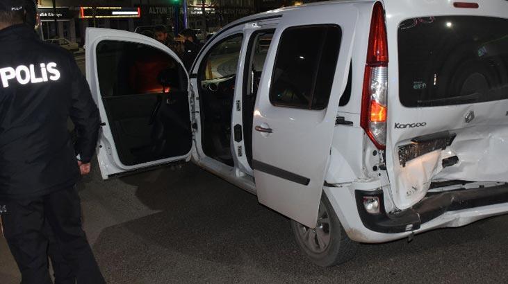 'Dur' ihtarına uymayan şüpheli ekip aracına çarptı