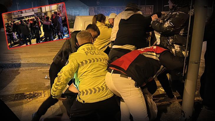 Edirne'de kaza sonrası ortalık karıştı: 11 gözaltı