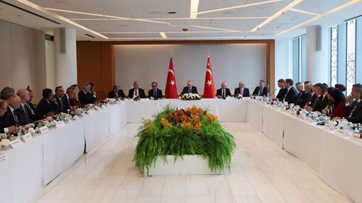 Erdoğan, Türkiye-ABD İş Konseyi Başkanı Ulukaya ve ABD'li üst düzey şirket yöneticileriyle görüştü