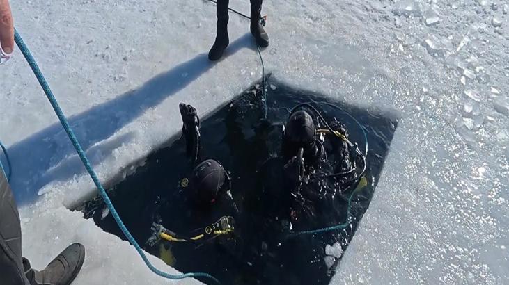 Erzurum'da jandarmadan buz gibi eğitim