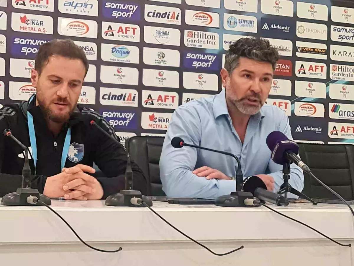 Erzurumspor'un Mağlubiyeti Sonrası Teknik Direktörlerden Açıklamalar